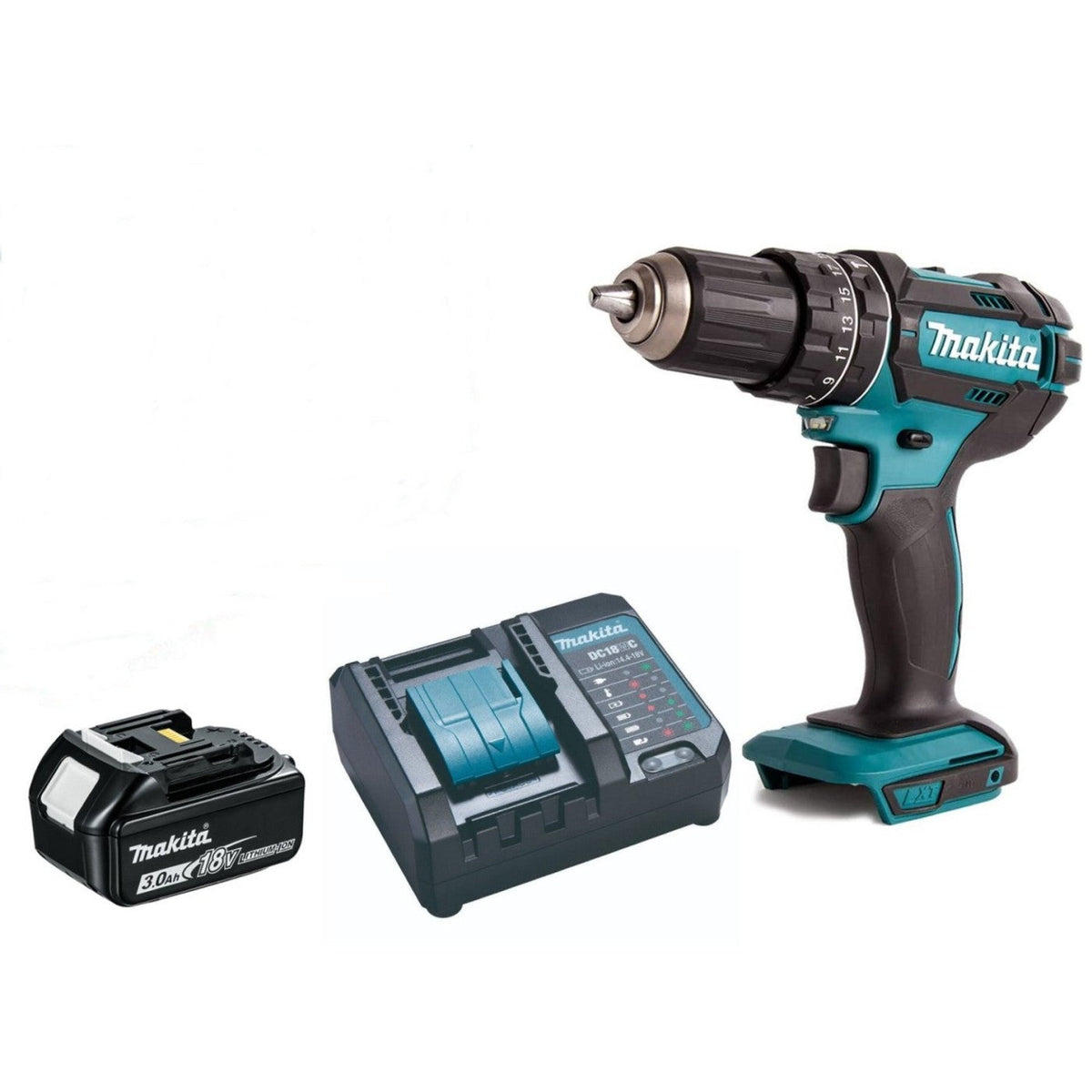 Makita DHP482SF Combi Drill 3Ah Lithium Battery