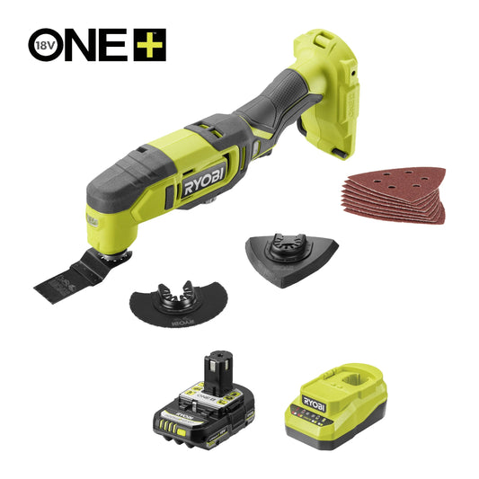 Ryobi 18V One+Cordless Multi-tool - 2.0ah battery and charger included